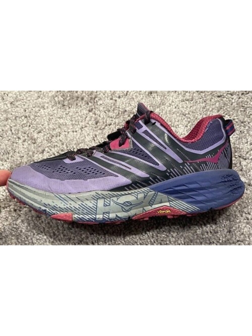 Hoka One One Women's Speedgoat 3 1099734 Purple Running Shoes Size 8.5